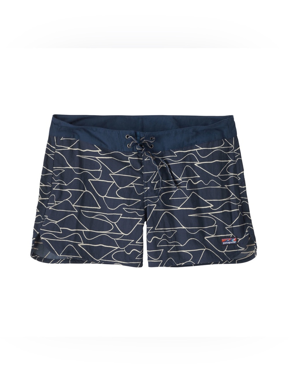 Patagonia Navy Blue & White Wavefarer Women's Shorts
